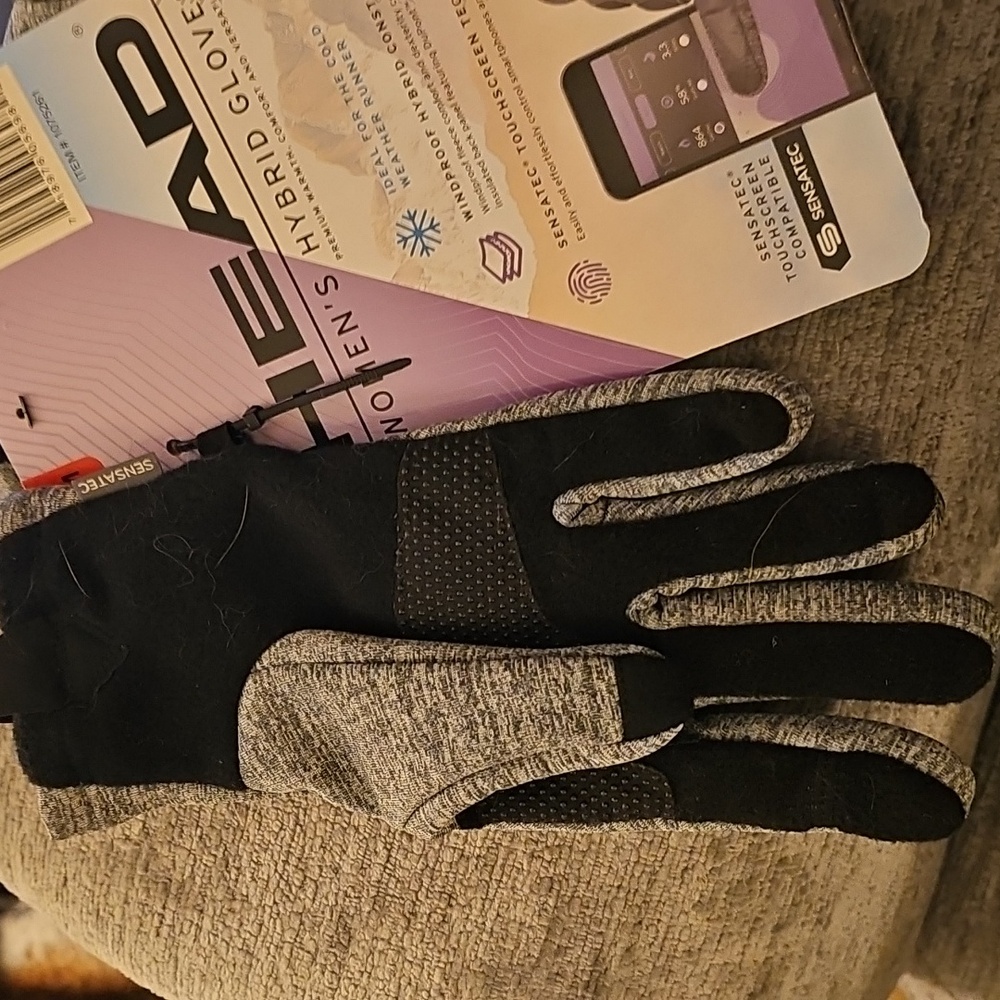 Head Womens Hybrid Gloves Lt Heather Gray Sz M NWT - Picture 6 of 6